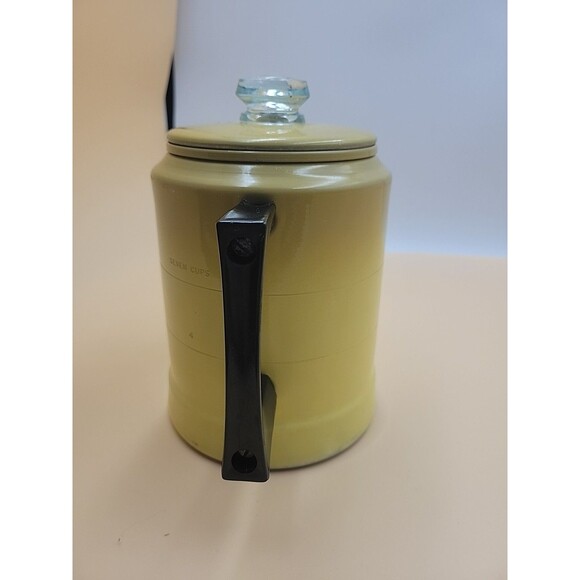 Comet Aluminum Goldenrod Coffee Percolator Pot with Lid – All Parts Fair Cond - Picture 2 of 12